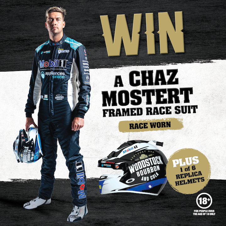 Win a Chaz Montstert Framed Race Suit promotion image